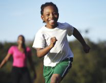 photo of child exercising to show example of physical activity